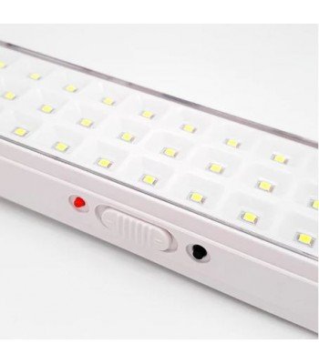 Lámpara de emergencia 30 led recargable 6000k